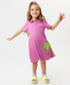 Платье детское Button Blue 123BBGMC50113100, фиолетовый, 128
