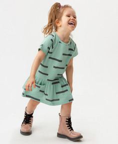Платье детское Button Blue 123BBGB50024813, зеленый, 116
