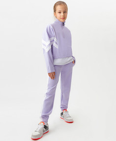 Джоггеры детские Button Blue 123BBGJC56113100, фиолетовый, 134