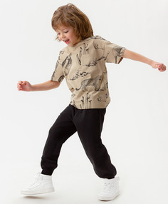 Джоггеры детские Button Blue 123BBBA56010800, черный, 98