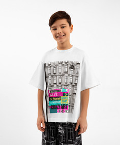 Футболка детская Gulliver 123GPBC1201, белый, 152