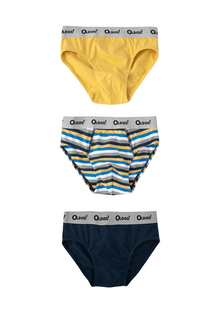 Трусы детские OLDOS OCSS23UW1KC02, серо-желтый_т.синий_желтый, 128