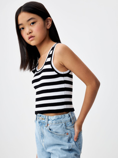 Топ детский Sela 3805050613 черно-белая графика, 146