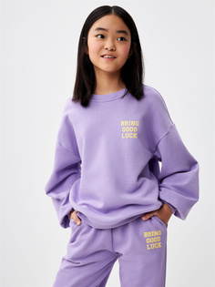 Свитшот детский Sela 3804050432 сиреневый, 140