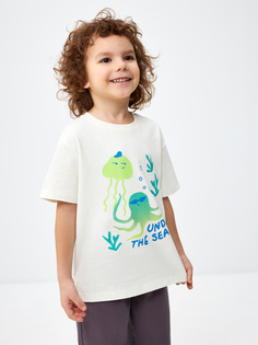Футболка детская Sela 3804060233 слоновая кость, 98