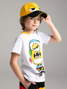 Бейсболка детская PlayToday Kids 12312205, жёлтый, черный, 50