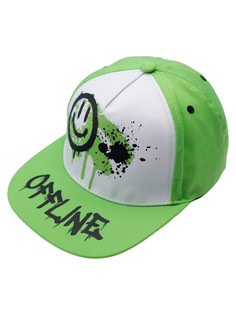 Бейсболка детская PlayToday Tween 12311479, белый, черный, зеленый, 56