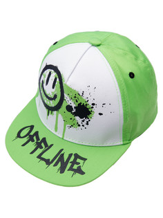 Бейсболка детская PlayToday Kids 12312262, зеленый, черный, белый, 50