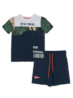 Костюм повседневный PlayToday Kids 12312295, тёмно-синий, разноцветный, 122