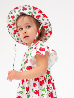 Панама детская PlayToday Baby 12329054, белый, красный, 46