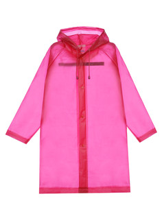 Дождевик детский PlayToday Kids 12322110, фуксия, прозрачный, 116