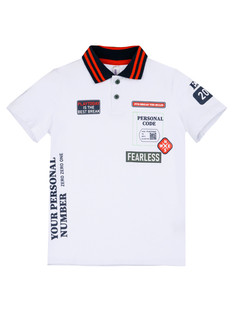 Поло детское PlayToday Kids 12312292, белый, разноцветный, 104