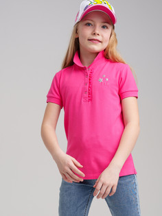 Поло детское PlayToday Tween 12321126, фуксия, 164