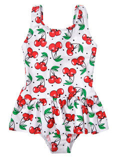 Купальник слитный детский PlayToday Kids 12322258, белый, цветной, 122