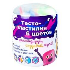 Набор для лепки Genio Kids Art с инструментами и формочками 130 г 6 цветов