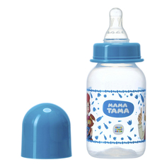 Бутылочка для кормления Мама Тама Классика с силиконовой соской с рождения 125 мл