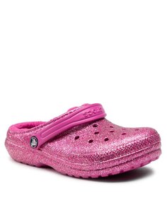 Сабо Classic Lined Glitter Clog K 207462 Crocs Розовый 28,5 EU