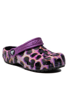 Сабо Classic Animal Print Clog K 207600 Crocs Фиолетовый 33,5 EU