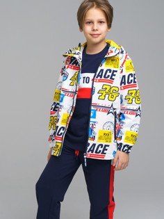 Ветровка детская PlayToday Tween 12311006, белый, разноцветный, 158