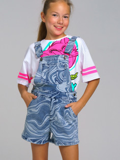 Полукомбинезон детский PlayToday Tween 12321085, голубой, 164