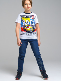 Джинсы детские PlayToday Tween 12311044, тёмно-синий, 176