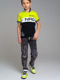 Джинсы детские PlayToday Tween 12311058, черный, белый, 140