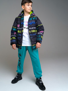 Куртка детская PlayToday Tween 12311101, черный, разноцветный, 158