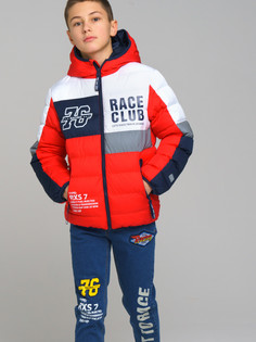 Куртка детская PlayToday Tween 12311009, красный, белый, тёмно-синий, серебристый, 140