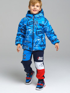 Куртка детская PlayToday Kids 12312003, черный, синий, 98