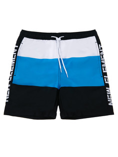 Шорты плавательные детские PlayToday Tween 12211854, черный, белый, голубой, 128