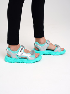 Сандалии PlayToday Tween 12321650, светло-зеленый, белый, серебристый, 38