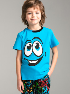 Футболка детская PlayToday Kids 12312154, голубой, 98