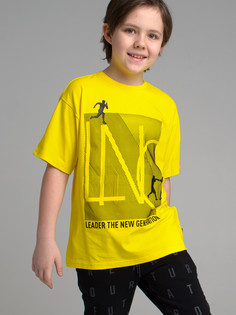 Футболка детская PlayToday трикотажная, желтый размер 152