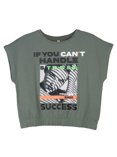 Футболка детская PlayToday трикотажная, зеленый размер 158