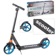 Самокат U038191Y 2-х кол., черный, PU/ 200 мм, ABEC 7, в коробке Oubaoloon