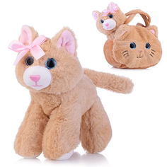 Мягкая игрушка M0761 "Кошка" в сумке Мишуткин