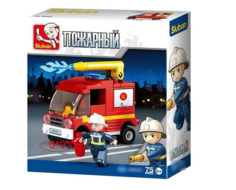 Конструктор M38-B0622C "Пожарный" (75 дет.) Sluban