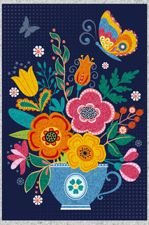 Набор для творчества. Песочная фреска "Букет цветов" (рамка, 6 цветов, 205х290 мм) Десятое королевство