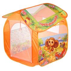 Игровая палатка Чебурашка с азбукой, в сумке Играем вместе