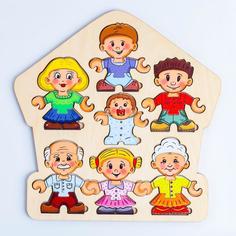 Пазл-конструктор Собери персонажа. Семья Smile Decor