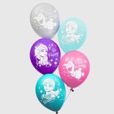 Воздушные шары Cool party, Холодное сердце (набор 5 шт) 12 дюйм Disney