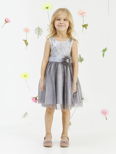 Платье Batik Паула (026 п23) цвет светло серый р.128 Батик