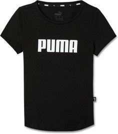 Футболка детская PUMA Girls Ess Tee черный, 104