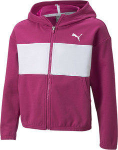 Толстовка детская PUMA Modern Sports Full-Zip Hoodie G розовый, 140