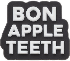 Джибитсы Crocs Bon Apple Teeth 10009440 Черный, onesize