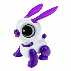 Интерактивная игрушка 1Toy Robo pets Кролик-мини 11,5 см бело-фиолетовый