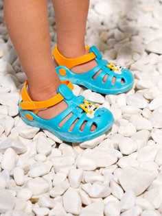 Сандалии PlayToday Baby 12313085, голубой, светло-коричневый, 24