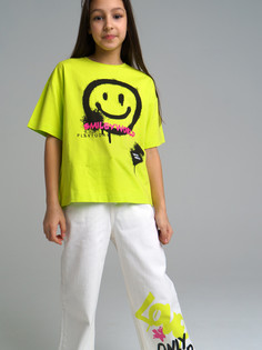 Футболка детская PlayToday Tween 12321141, светло-зеленый, 170