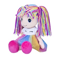 Мягкая игрушка Кукла Стильняшка Радуга MaxiToys 40 см
