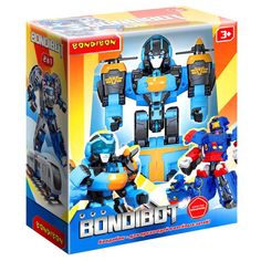 Трансформер 2в1 BONDIBOT Bondibon робот-самолёт, 18х15х7см